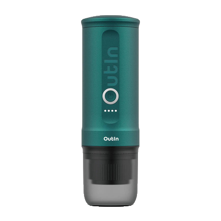 Outin Nano kannettava espressonkeitin teal sininen