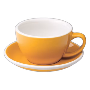 Loveramics Egg - Cafe Latte 300 ml Cup and Saucer - Yellow