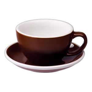 Loveramics Egg - Cafe Latte 300 ml Cup and Saucer - Brown