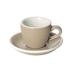 Loveramics Egg espressokuppi ja lautanen taupe 80 ml