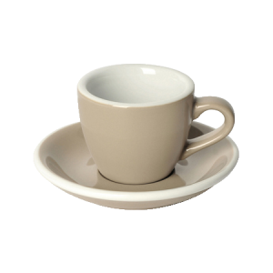 Loveramics Egg espressokuppi ja lautanen taupe 80 ml
