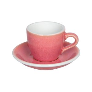 Loveramics Egg espressokuppi ja lautanen Berry-väri