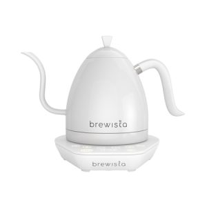 Brewista Artisan valkoinen hanhenkaulakeitin 1 litra sähkökeitin kotibaristakodin pour over -valmistukseen