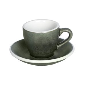 Loveramics Egg Forest espressokuppi ja lautanen matta posliini