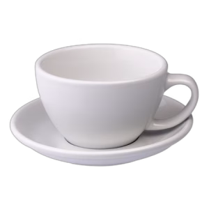 Loveramics Egg - Cafe Latte 300 ml Cup and Saucer - White