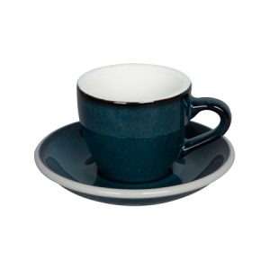 Loveramics Egg Night Sky espressokuppi ja lautanen tummansininen