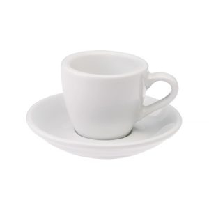 Loveramics Egg valkoinen espressokuppi ja lautanen