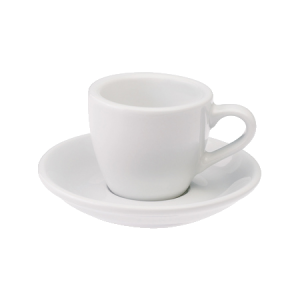 Loveramics Egg valkoinen espressokuppi ja lautanen