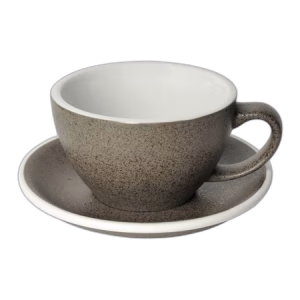 Loveramics Egg - Cafe Latte 300 ml Cup and Saucer - Granite