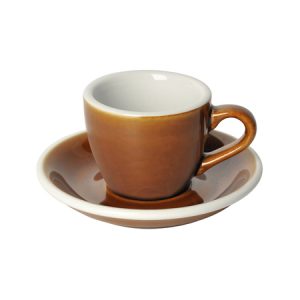 Loveramics Egg espressokuppi lautasineen Caramel väri