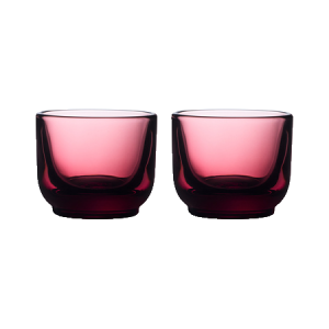 Fellow Pirch espresso lasit 100ml garnet punainen pari