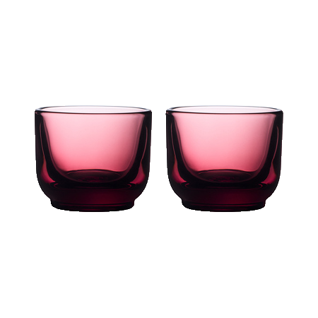 Fellow Pirch espresso lasit 100ml garnet punainen pari Fellow Pirch espresso lasit 100ml garnet punainen pari