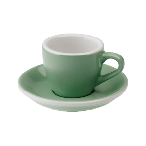 Loveramics Egg espressokuppi ja lautanen mintunvihreä