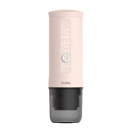 Outin Nano Rose Quartz kannettava espressokeitin vaaleanpunainen
