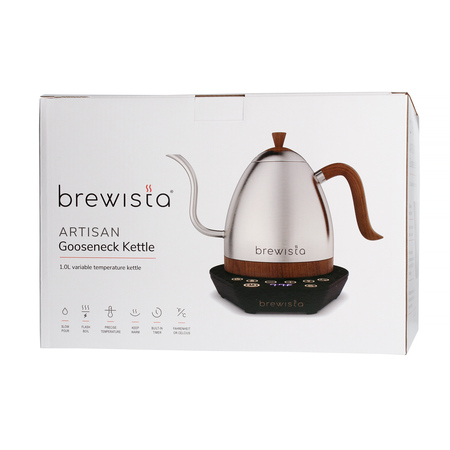 Brewista - Artisan Variable Temperature Electric Kettle Stainless Steel 1l