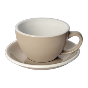Loveramics Egg - Cafe Latte 300 ml Cup and Saucer - Taupe