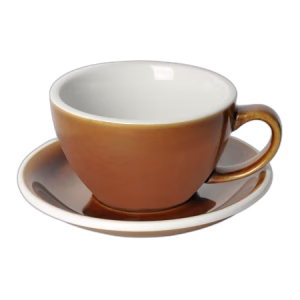 Loveramics Egg - Cafe Latte 300 ml Cup and Saucer - Caramel