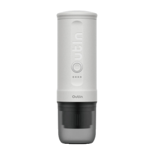 Outin Nano kannettava espressokeitin Pearl White