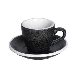 Loveramics Egg antrasiitti espressokuppi ja lautanen 80ml