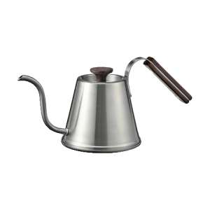 Hario Drip Kettle Walnut 600ml hanhenkaulakannu saksanpähkinäpuukahvalla