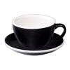 Loveramics Egg - Cafe Latte 300 ml Cup and Saucer - Black
