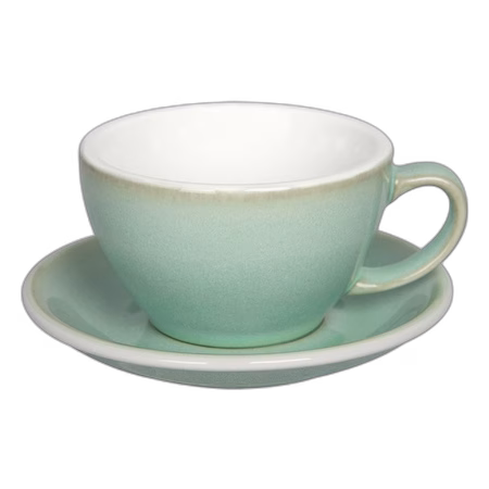 Loveramics Egg - Cafe Latte 300 ml Cup and Saucer - Basil Loveramics Egg - Cafe Latte 300 ml Cup and Saucer - Basil