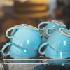Loveramics Egg - Cafe Latte 300 ml Cup and Saucer - Ice Blue