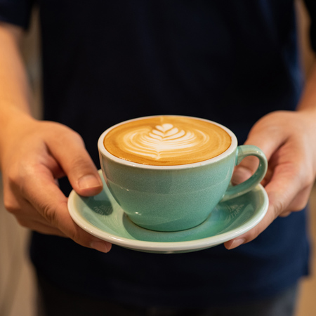 loveramics-egg-cafe-latte-300-ml-cup-and-saucer-4-6 Loveramics Egg - Cafe Latte 300 ml Cup and Saucer - Basil