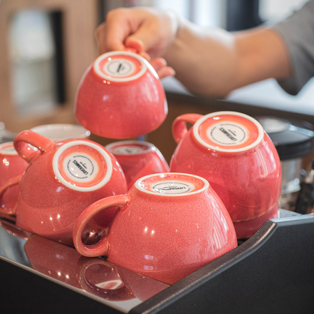 Loveramics Egg - Cafe Latte 300 ml Cup and Saucer - Berry