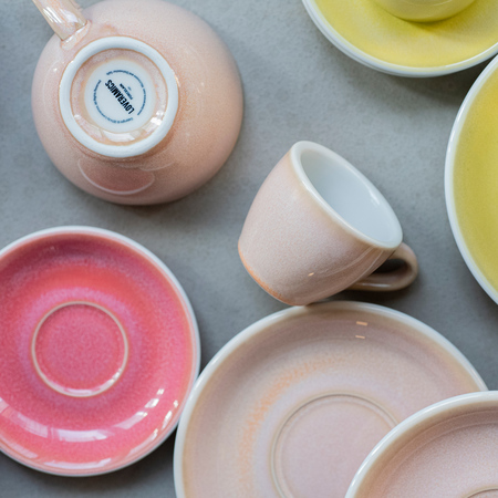 Loveramics Egg - Cafe Latte 300 ml Cup and Saucer - Rose